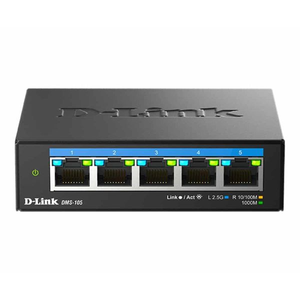 D-Link 5-poorts 2,5G Multi-Gigabit Desktop Switch (DMS-105/E)