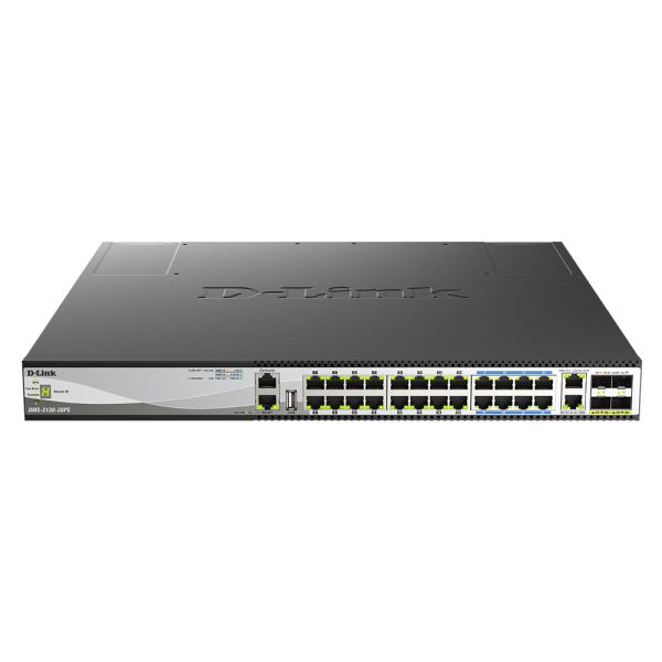 D-Link DMS-3130-30PS netwerk-switch Managed L3 2.5G Ethernet (100/1000/2500) Power over Ethernet (PoE) 1U Zwart (DMS-3130-30PS/E) D-Link DMS-3130-30PS netwerk-switch Managed L3 2.5G Ethernet (100/1000/2500) Power over Ethernet (PoE) 1U Zwart (DMS-3130-30PS/E)