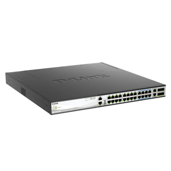 D-Link DMS-3130-30PS netwerk-switch Managed L3 2.5G Ethernet (100/1000/2500) Power over Ethernet (PoE) 1U Zwart (DMS-3130-30PS/E)