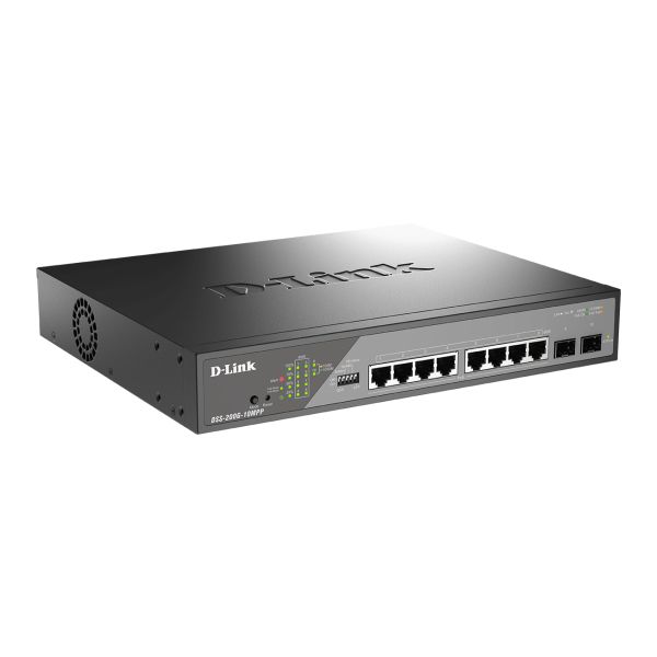 D-Link DSS-200G-10MP/E netwerk-switch Managed L2 Gigabit Ethernet (10/100/1000) Power over Ethernet (PoE) 1U Grijs (DSS-200G-10MP/E) D-Link DSS-200G-10MP/E netwerk-switch Managed L2 Gigabit Ethernet (10/100/1000) Power over Ethernet (PoE) 1U Grijs (DSS-200G-10MP/E)