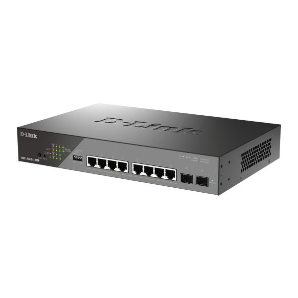 D-Link DSS-200G-10MP/E netwerk-switch Managed L2 Gigabit Ethernet (10/100/1000) Power over Ethernet (PoE) 1U Grijs (DSS-200G-10MP/E) D-Link DSS-200G-10MP/E netwerk-switch Managed L2 Gigabit Ethernet (10/100/1000) Power over Ethernet (PoE) 1U Grijs (DSS-200G-10MP/E)