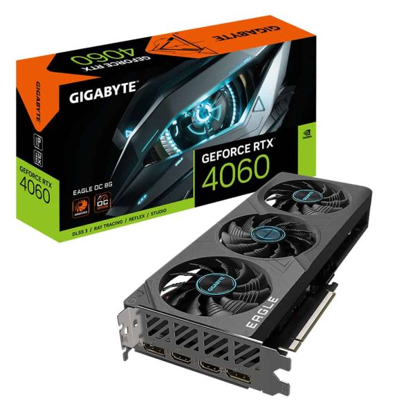 Gigabyte GeForce RTX 4060 EAGLE OC 8G NVIDIA 8 GB GDDR6 (GV-N4060EAGLE OC-8GD)
