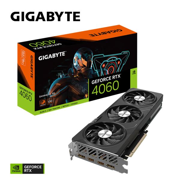 Gigabyte GAMING GeForce RTX­­ 4060 OC 8G NVIDIA GeForce RTX­ 4060 8 GB GDDR6 (GV-N4060GAMING OC-8GD)