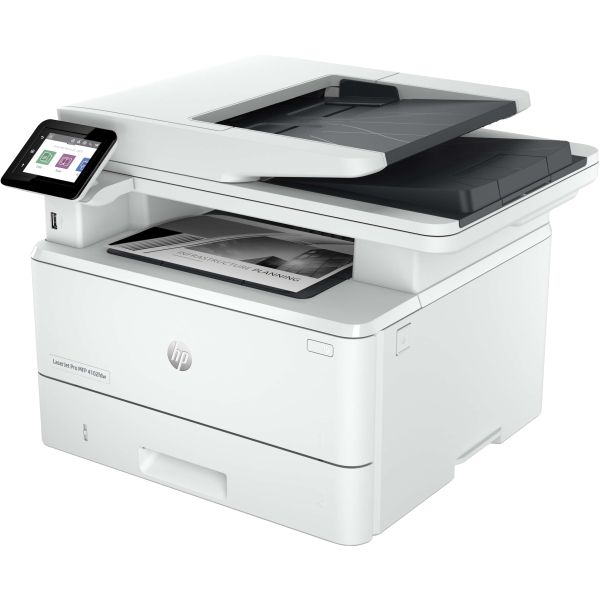 HP LaserJet Pro MFP 4102dw printer, Zwart-wit, Printer voor Kleine en middelgrote ondernemingen, Printen, kopiëren, scannen, Draadloos; Geschikt voor Instant Ink; Printen vanaf een telefoon of tablet; Automatische documentinvoer (2Z622F)