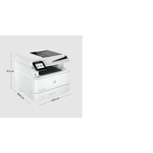 HP LaserJet Pro MFP 4102dw printer, Zwart-wit, Printer voor Kleine en middelgrote ondernemingen, Printen, kopiëren, scannen, Draadloos; Geschikt voor Instant Ink; Printen vanaf een telefoon of tablet; Automatische documentinvoer (2Z622F)