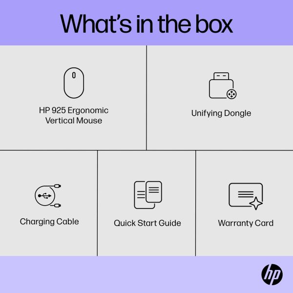 HP 925 ergonomische verticale muis (6H1A5AA)