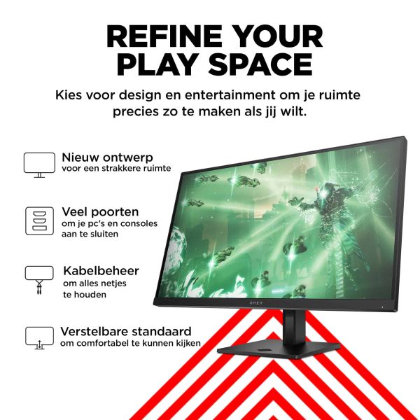 HP OMEN by HP OMEN by 27 inch QHD 165Hz Gaming Monitor - OMEN 27q (780H4E9#ABB)