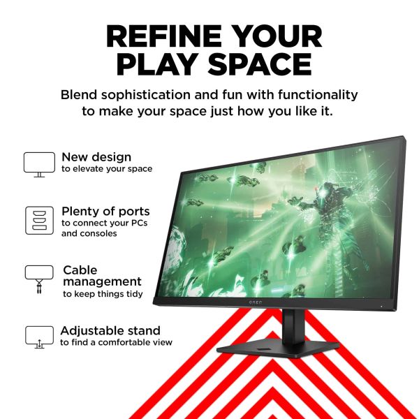 HP OMEN by HP OMEN by 27 inch QHD 165Hz Gaming Monitor - OMEN 27q (780H4E9#ABB)