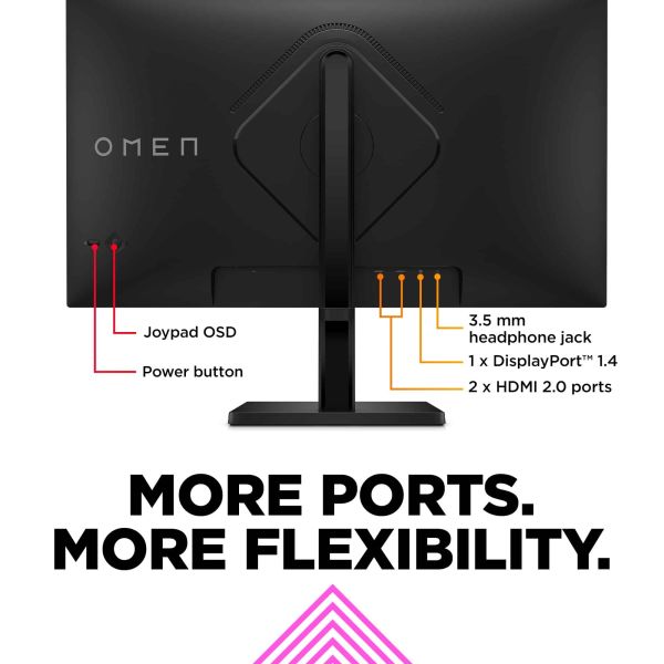 HP OMEN by HP OMEN by 27 inch QHD 165Hz Gaming Monitor - OMEN 27q (780H4E9#ABB)