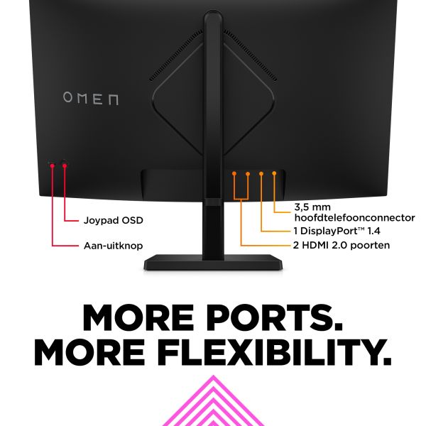HP OMEN by HP 32c computer monitor 80 cm (31.5") 2560 x 1440 Pixels Quad HD Zwart (780K6E9#ABB)