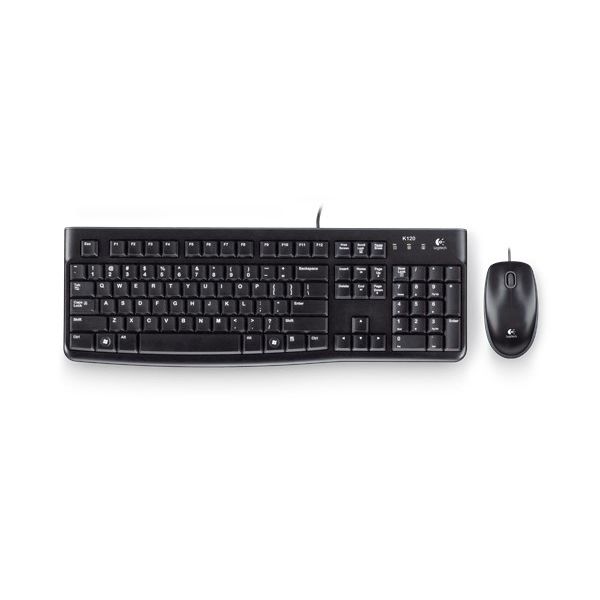 Logitech Desktop MK120 toetsenbord Inclusief muis USB Hebreeuws Zwart (920-002545)