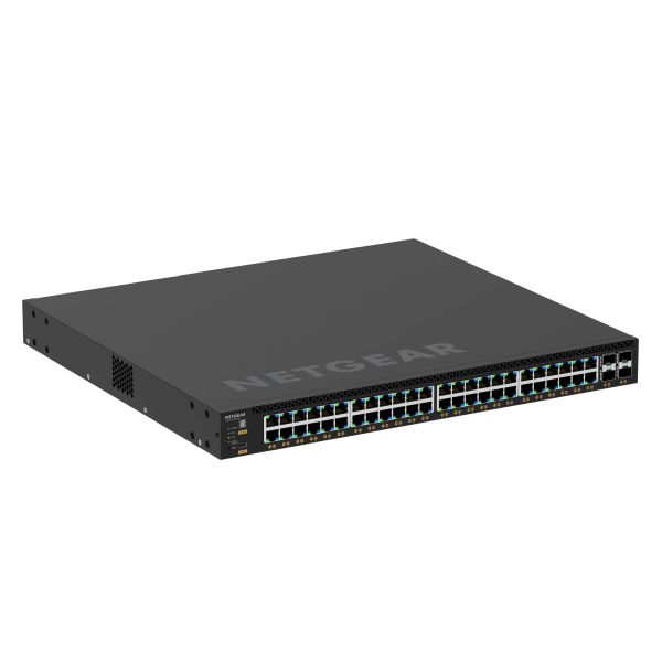 NETGEAR M4350-48G4XF Managed L3 Gigabit Ethernet (10/100/1000) Power over Ethernet (PoE) 1U Zwart (GSM4352-100NES)