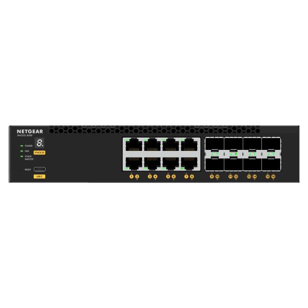 NETGEAR M4350-8X8F Managed L3 10G Ethernet (100/1000/10000) 1U Zwart (XSM4316-100NES)