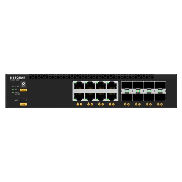 NETGEAR M4350-8X8F Managed L3 10G Ethernet (100/1000/10000) 1U Zwart (XSM4316-100NES)