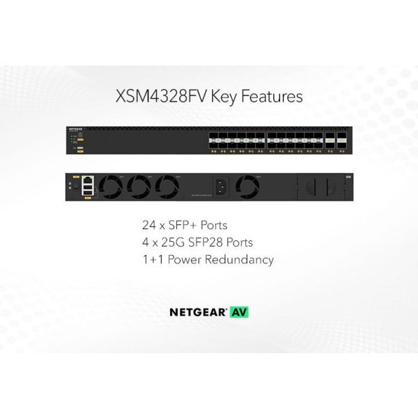 NETGEAR M4350-24F4V Managed L3 Geen 1U Zwart (XSM4328FV-100NES)