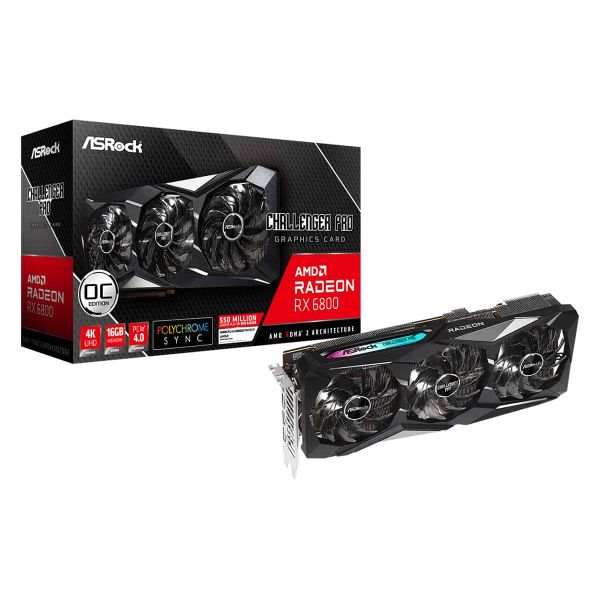 Asrock RX6800 CLP 16GO AMD Radeon RX 6800 16 GB GDDR6 (90-GA29ZZ-00UANF)