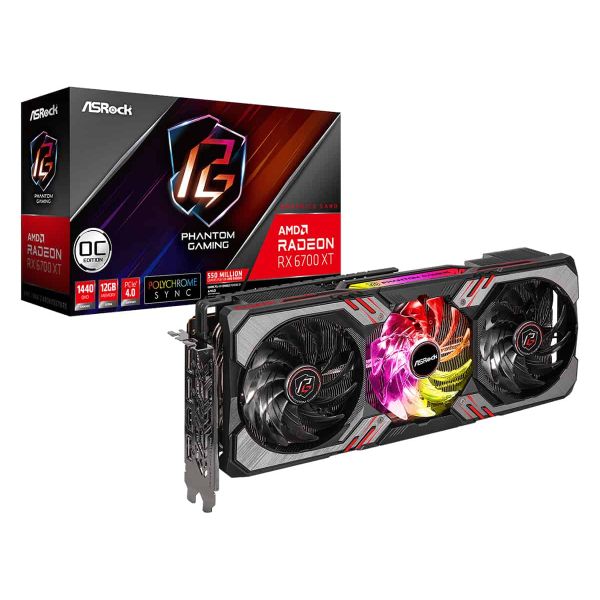 Asrock Phantom Gaming RX 6700 XT 12GB OC AMD Radeon RX 6700 XT GDDR6 (90-GA2EZZ-00UANF)