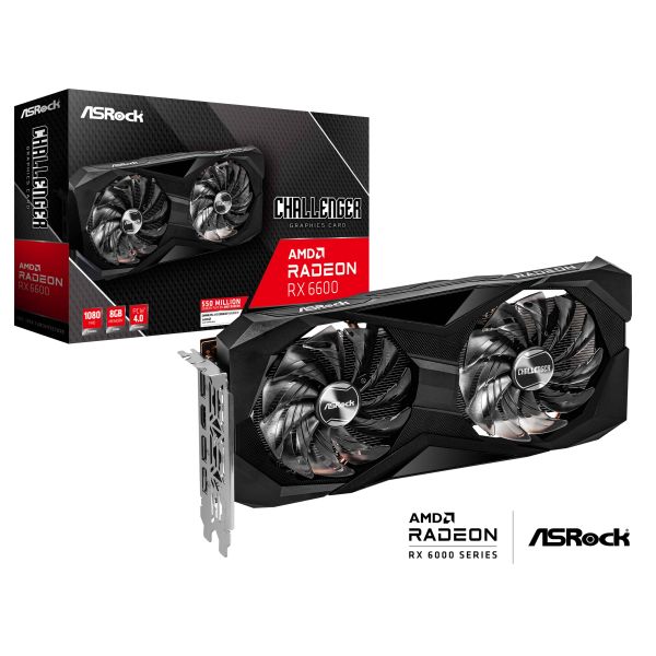 Asrock Challenger RX6600 CLD 8G AMD Radeon RX 6600 8 GB GDDR6 (90-GA2RZZ-00UANF)
