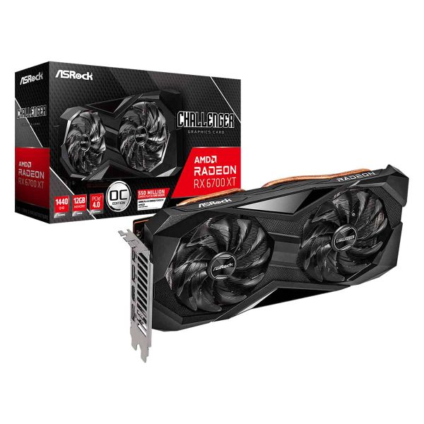 Asrock Challenger Radeon RX 6700 XT D 12GB OC AMD GDDR6 (90-GA31ZZ-00UANF)