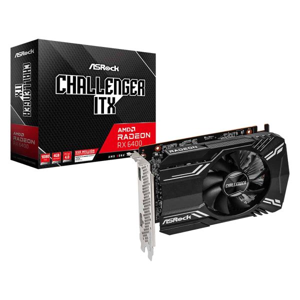 Asrock RX6400 CLI 4G AMD Radeon RX 6400 4 GB GDDR6 (90-GA3CZZ-00UANF)