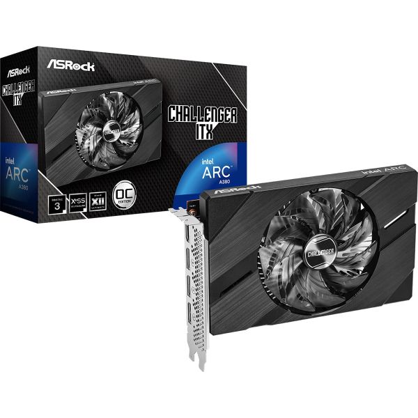 Asrock Challenger Intel Arc A380 ITX 6GB OC GDDR6 (90-GA3KZZ-00UANF)