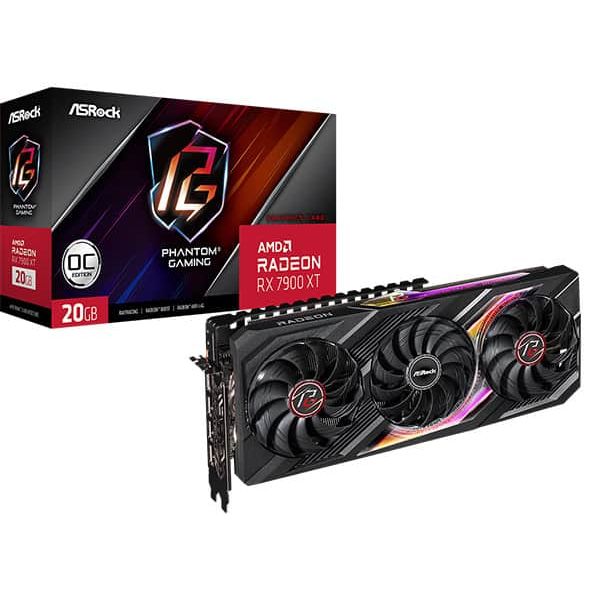Asrock RX7900XT PG 20GO videokaart AMD Radeon RX 7900 XT 20 GB GDDR6 (90-GA3XZZ-00UANF)