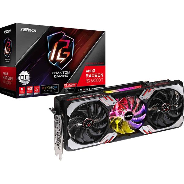 Asrock RX6800XT PG 16GO AMD Radeon RX 6800 XT 16 GB GDDR6 (90-GA48ZZ-00UANF)