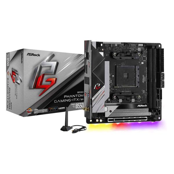Asrock B550 Phantom Gaming-ITX/a AMD B550 Socket AM4 mini ITX (90-MXBD40-A0UAYZ)