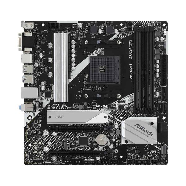 Asrock A520M Pro4 Socket AM4 micro ATX (90-MXBDU0-A0UAYZ)
