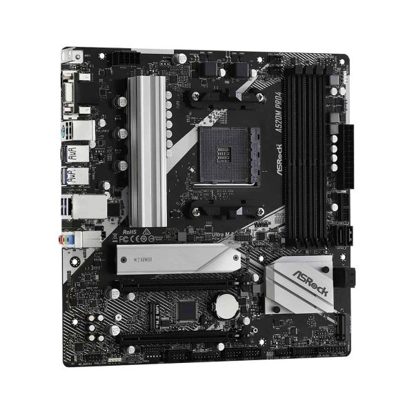 Asrock A520M Pro4 Socket AM4 micro ATX (90-MXBDU0-A0UAYZ)