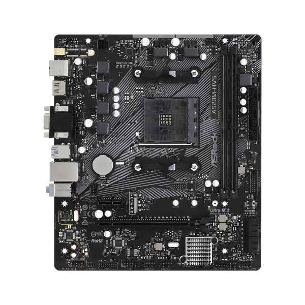 Asrock A520M-HVS AMD A520 Socket AM4 micro ATX (90-MXBE60-A0UAYZ)