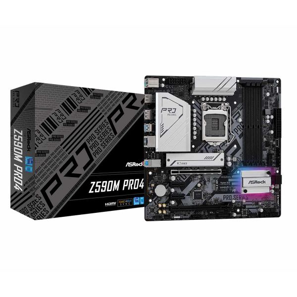 Asrock Z590M Pro4 Intel Z590 LGA 1200 micro ATX (90-MXBEP0-A0UAYZ) Asrock Z590M Pro4 Intel Z590 LGA 1200 micro ATX (90-MXBEP0-A0UAYZ)
