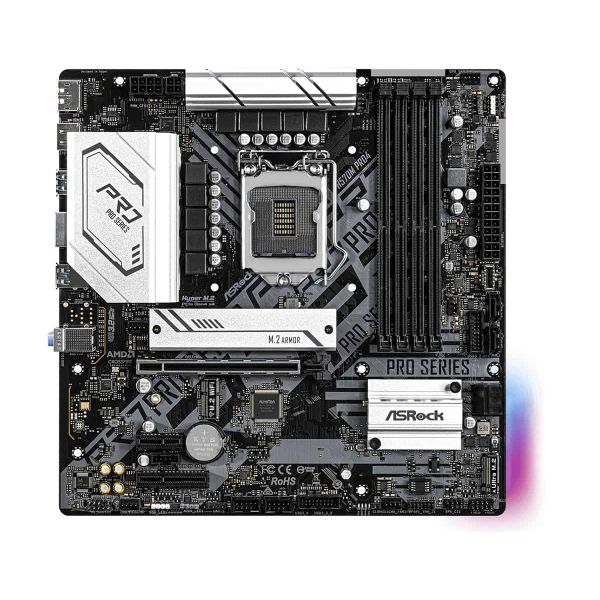 Asrock H570M Pro4 Intel H570 LGA 1200 micro ATX (90-MXBFR0-A0UAYZ)