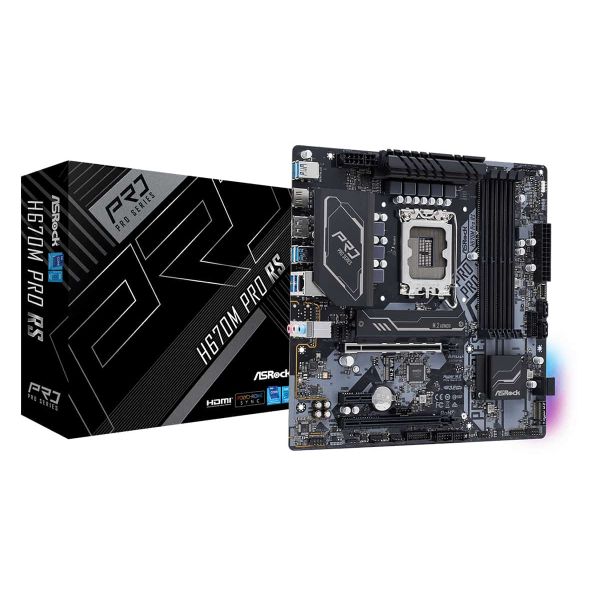 Asrock H670M Pro RS Intel H670 LGA 1700 micro ATX (90-MXBHK0-A0UAYZ)