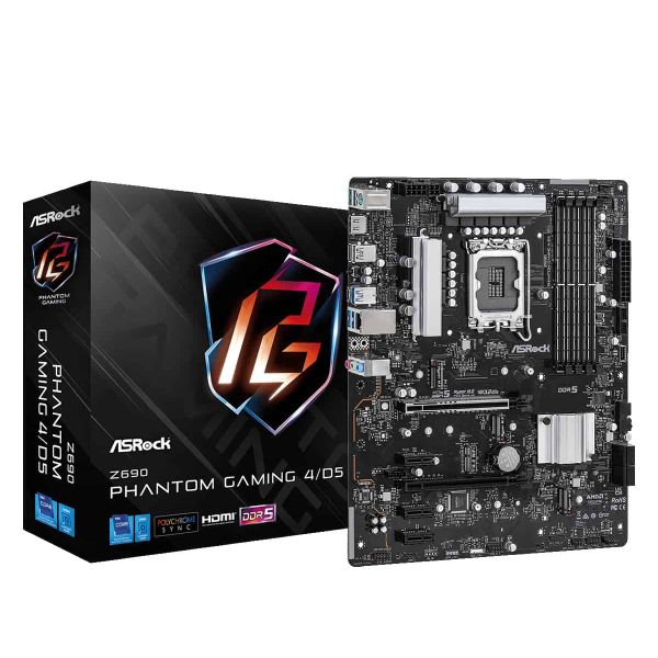 Asrock Z690 Phantom Gaming 4/D5 Intel Z690 LGA 1700 ATX (90-MXBI60-A0UAYZ)
