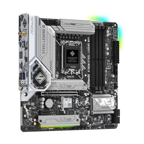 Asrock B760M Steel Legend WiFi Intel B760 LGA 1700 micro ATX (90-MXBL70-A0UAYZ)