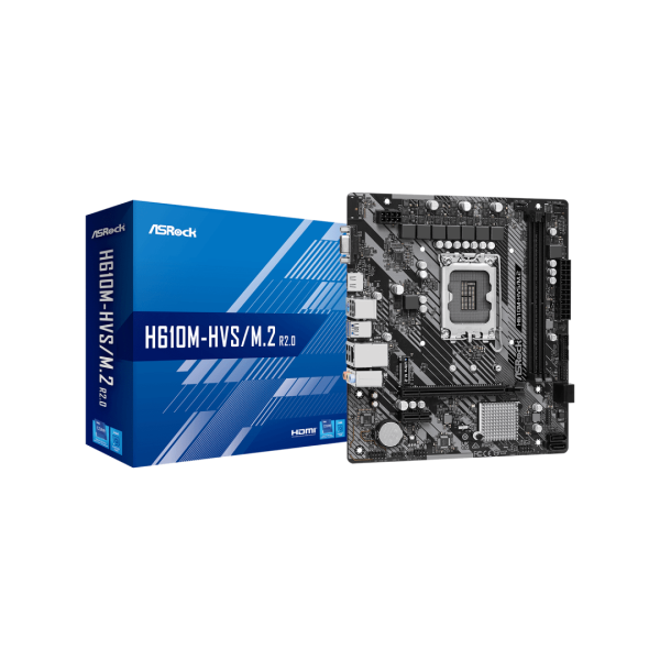 ASRock H610M-HVS/M.2 R2.0 mATX Moederbord (H610M-HVS/M.2 R2.0)