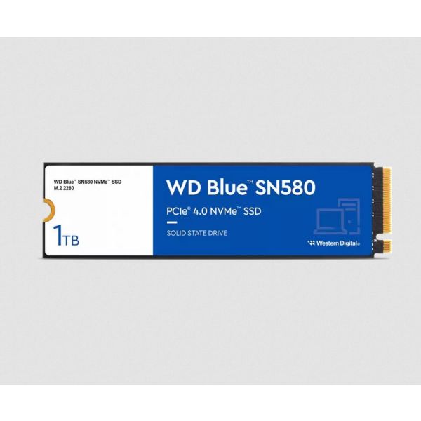 Western Digital Blue SN580 M.2 1 TB PCI Express 4.0 TLC NVMe (WDS100T3B0E) Western Digital Blue SN580 M.2 1 TB PCI Express 4.0 TLC NVMe (WDS100T3B0E)