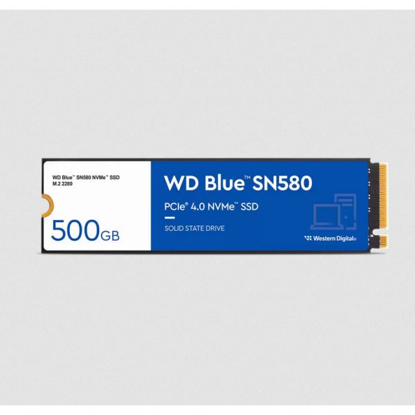Western Digital Blue SN580 M.2 500 GB PCI Express 4.0 TLC NVMe (WDS500G3B0E) Western Digital Blue SN580 M.2 500 GB PCI Express 4.0 TLC NVMe (WDS500G3B0E)