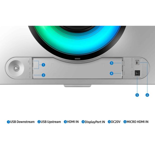 Samsung Odyssey LS49CG934SUXEN computer monitor 124,5 cm (49") 5120 x 1440 Pixels DQHD OLED Zilver (LS49CG934SUXEN)