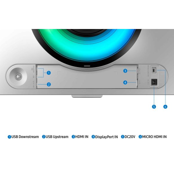Samsung Odyssey LS49CG934SUXEN computer monitor 124,5 cm (49") 5120 x 1440 Pixels DQHD OLED Zilver (LS49CG934SUXEN)