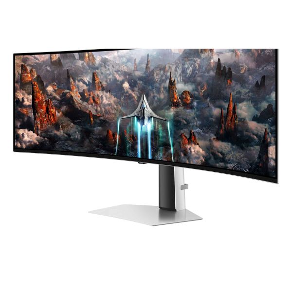 Samsung Odyssey LS49CG934SUXEN computer monitor 124,5 cm (49") 5120 x 1440 Pixels DQHD OLED Zilver (LS49CG934SUXEN)