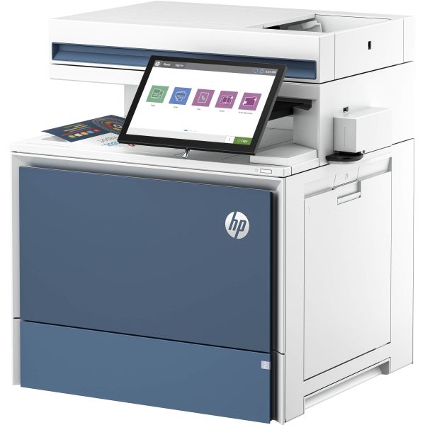 HP Color LaserJet Enterprise Flow MFP 5800zf-printer, Printen, kopiëren, scannen, faxen, Automatische documentinvoer; optionele high-capacity laden; Touchscreen; TerraJet-cartridge (58R10A)