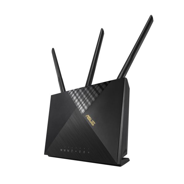 ASUS 4G-AX56 draadloze router Gigabit Ethernet Dual-band (2.4 GHz / 5 GHz) Zwart (4G-AX56) ASUS 4G-AX56 draadloze router Gigabit Ethernet Dual-band (2.4 GHz / 5 GHz) Zwart (4G-AX56)