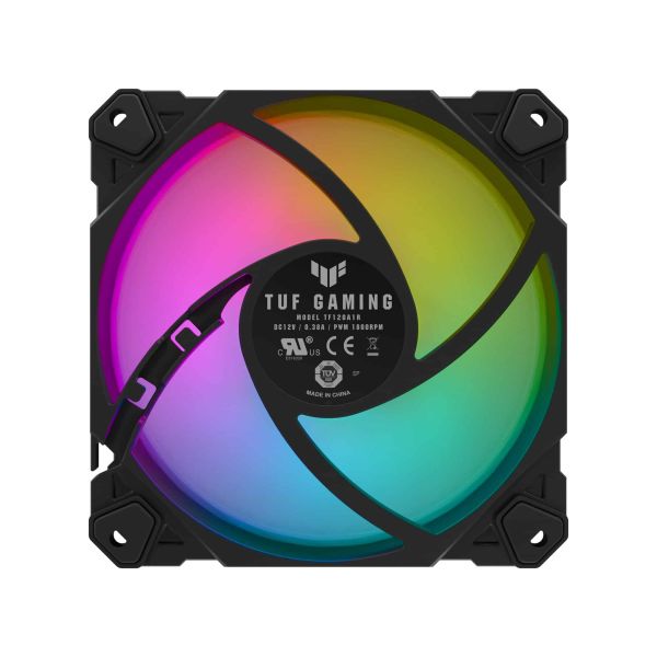 ASUS TUF Gaming TF120 ARGB Fan - Triple Fan Kit with ARGB Controller Computer behuizing Luchtkoeler 12 cm Zwart (90DA0030-B09030)