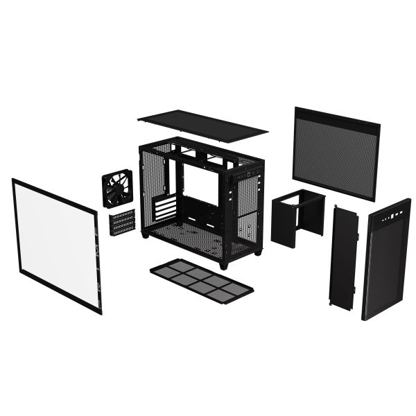 ASUS AP201 PRIME CASE TG Mini Tower Zwart (90DC00G0-B39010)