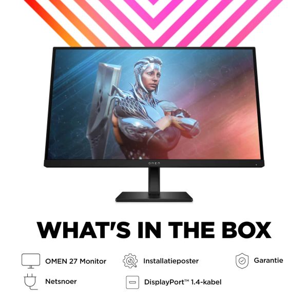 HP OMEN by HP OMEN by 27 inch FHD 165Hz Gaming Monitor - OMEN 27 (780F9E9#ABB)