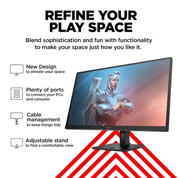 HP OMEN by HP OMEN by 27 inch FHD 165Hz Gaming Monitor - OMEN 27 (780F9E9#ABB)