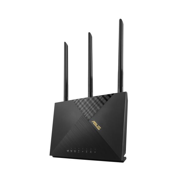 ASUS 4G-AX56 draadloze router Gigabit Ethernet Dual-band (2.4 GHz / 5 GHz) Zwart (90IG06G0-MO3110)