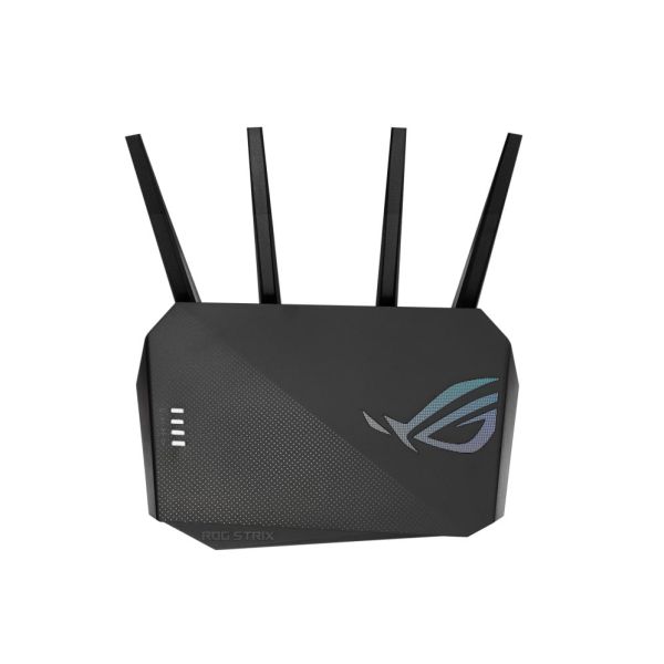 ASUS ROG STRIX GS-AX5400 draadloze router Gigabit Ethernet Dual-band (2.4 GHz / 5 GHz) Zwart (90IG06L0-MO3R10) ASUS ROG STRIX GS-AX5400 draadloze router Gigabit Ethernet Dual-band (2.4 GHz / 5 GHz) Zwart (90IG06L0-MO3R10)